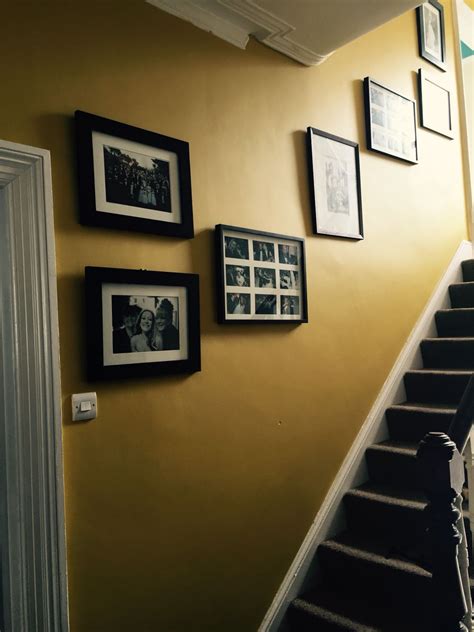 Mustard Feature Wall Hall Stairs And Landing Dulux Endurance Paint