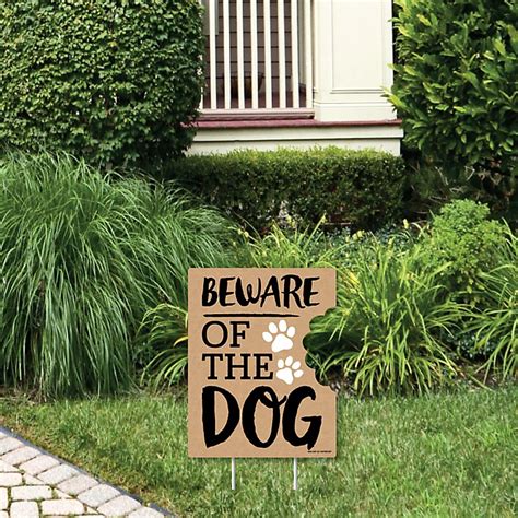 Beware Of Dog Outdoor Lawn Sign Dog On Premises Yard Sign 1 Piece