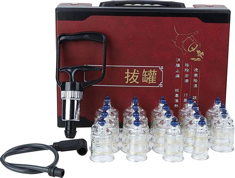 Cupping Therapy Set Professional Chinese Acupoint Cupping Therapy Set With Pump And 18 Cups For