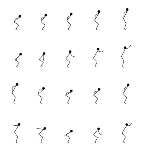 Stick Pictures Of The Jumping Motions Used In This Study Sj Squat