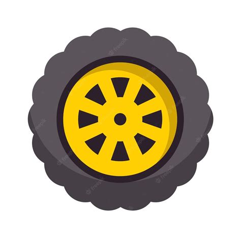 Premium Vector Offroad Car Wheel Flat Icon