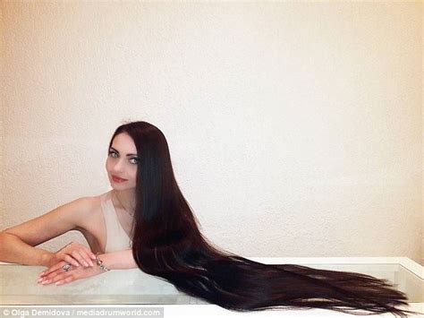 Russian Woman With Five Foot Long Hair Nicknamed Rapunzel Daily Mail Online