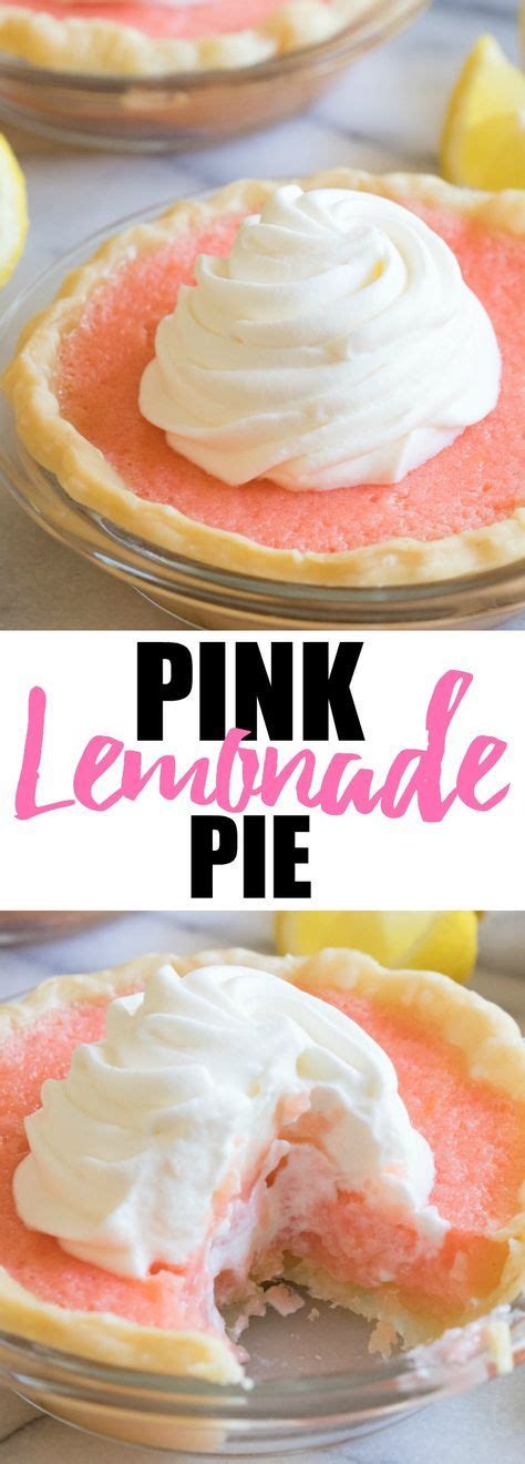 Pink Lemonade Pie And Recipe Video Recipe Desserts Dessert Recipes Lemonade Pie