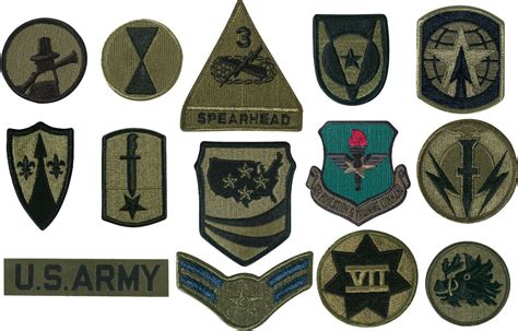 Subdued Official Us Military Army Air Force Assorted Patches 50