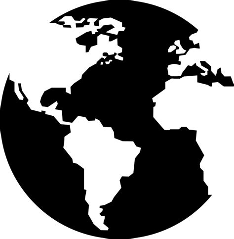 Globe Earth World Map Continent Continents Vector Png Download 960