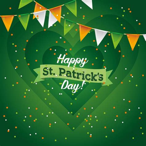 Happy Saint Patricks Day Card Stock Vector Illustration Of Lucky