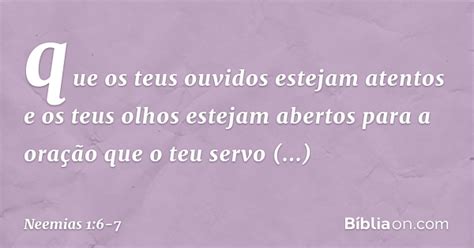 'podem sair, e comam e bebam do melhor que tiverem, e repartam com os que nada têm preparado. Neemias 1:6-7 - Bíblia