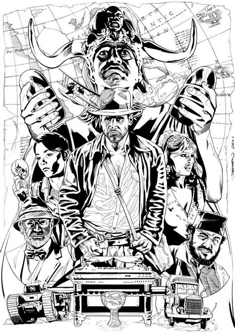 Indiana Jones Coloring Pages Printable