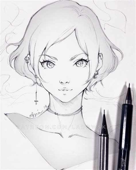 Featured Artist Ladowska Anime Drawings Sketches Art Sketches