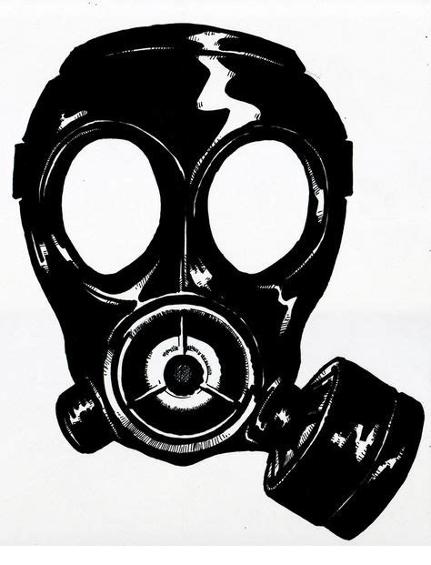 Gas Mask Silhouette Gas Mask Silhouette Gas Mask Sketchbook Ideas