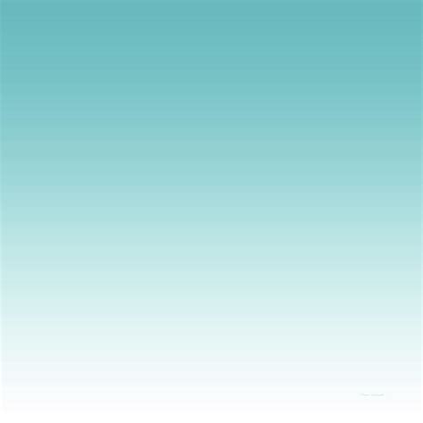 Abstract Gradient Teal To White Sq Format Photograph By Thomas