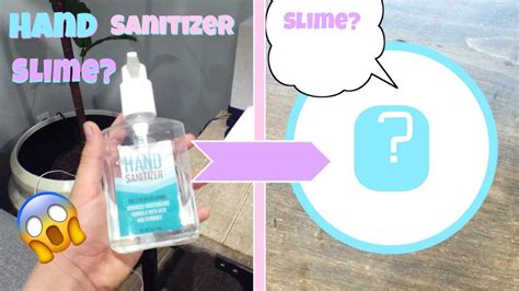 Shampoo Hand Sanitizer Slime Can You Make Slime Out Of Hand