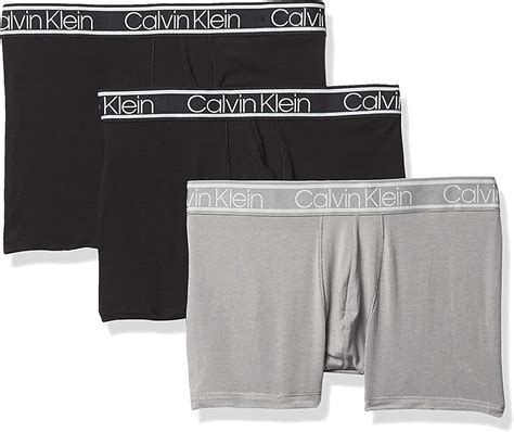 Calvin Klein Mens 3 Pack Underwear Boxer Briefs 001 Mno Inseam