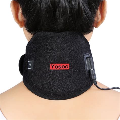 Yosoo Electric Neck Wrap Heating Pad Pack Brace Protector Strap Support