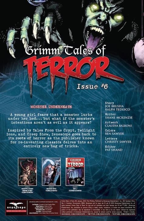 The Comic Crypt ‘grimm Tales Of Terror 6 Preview Horror Society