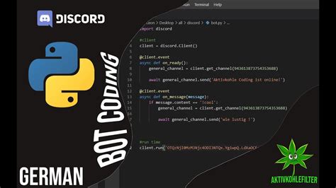 Discord Bot Selber Erstellen Custom Mit Phyton Youtube