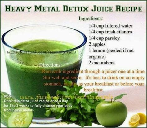 Heavy Metal Detox Juice Detoxdrinks Detox Juice Recipes Juicing