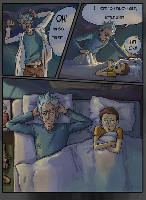 fiest kiss page 03 rick and morty comic rick and morty poster neko ricky y morty rick and