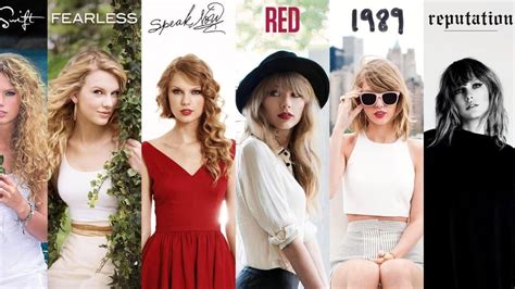 Álbumes de Taylor Swift en orden esta es la discografía de la artista hasta el momento