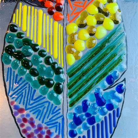 Craft Kit Make At Home Fused Glass Kit Glass Panel In Etsy