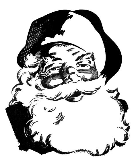 14 Cute Santa Retro Clipart The Graphics Fairy