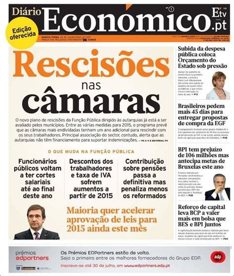 La mejor información sobre portugal, en el mundo. Periódico Diário Económico (Portugal). Periódicos de ...