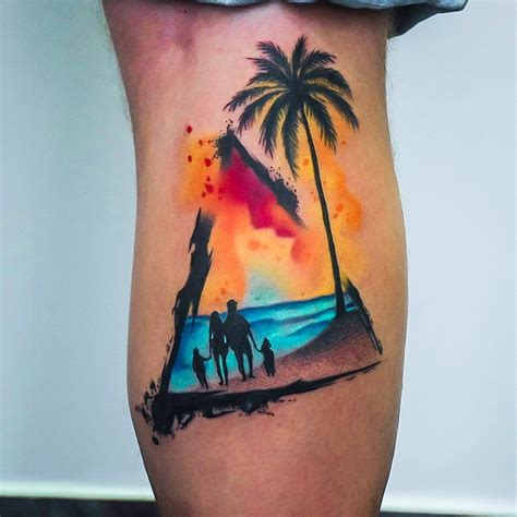 Top Beach Tattoo Ideas Inspiration Guide Half Sleeve My Xxx Hot Girl