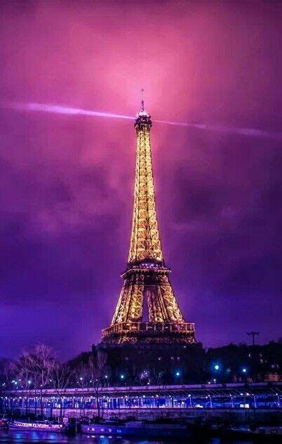 Paris In Purple Pink Blue And Gold Paris Tour Eiffel Eiffel Tower