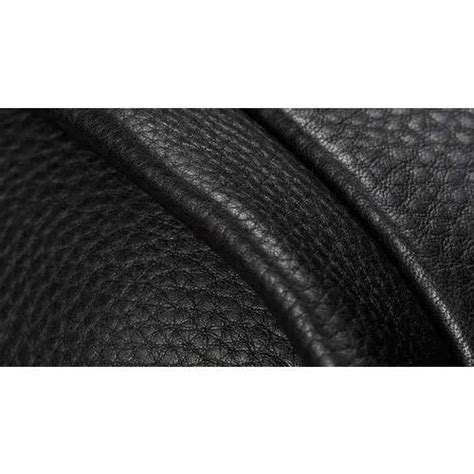 Buff Leather Black Lightweight Upholstery Leather Packaging Size 18