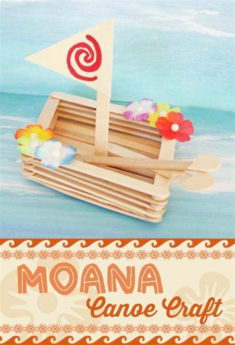 Learn How To Make A Wonderful Moana Canoe Craft Catch My Party