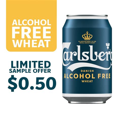 Carlsberg Alcohol Free Wheat Beer Can 330ml Sample 1 Per Customer