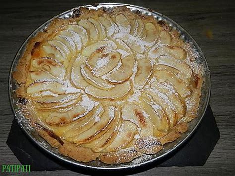 recette de tarte aux pommes à la crème pâtissière par mamyloumich