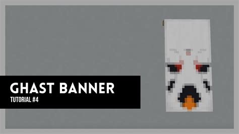 Minecraft How To Make A Ghast Banner Youtube