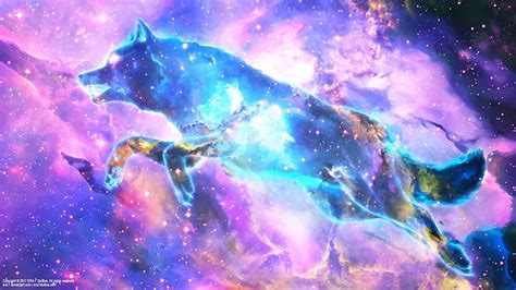 Ilmu Pengetahuan Anime Galaxy Wolf Girl Galaxy Wolf Rainbow HD