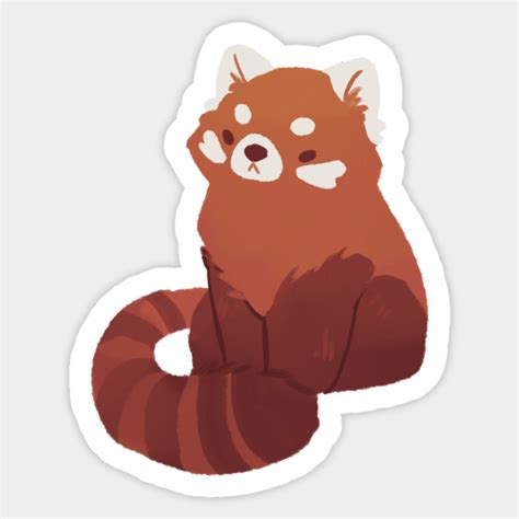 Red Panda 2 Red Panda Sticker Teepublic