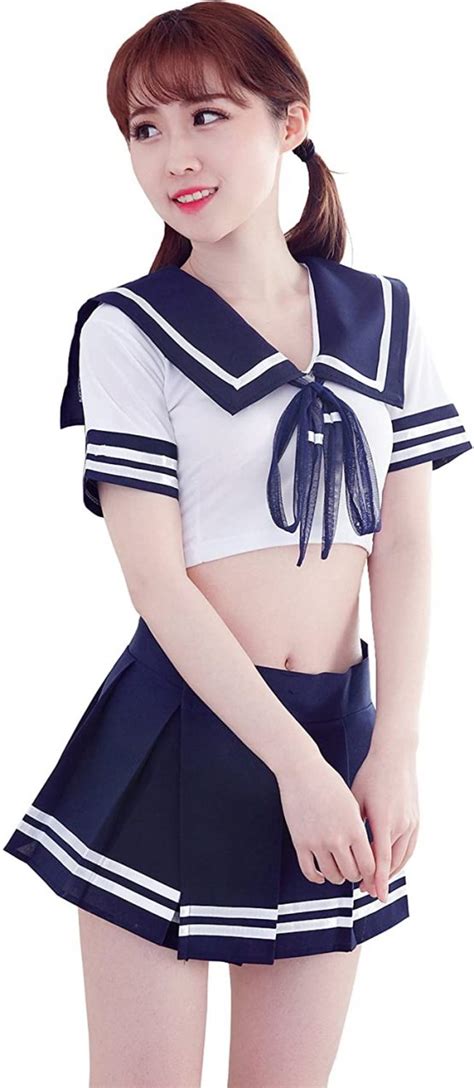 Aedericoe Schoolgirl Outfit Lingerie Japanese Student Uniform Cosplay