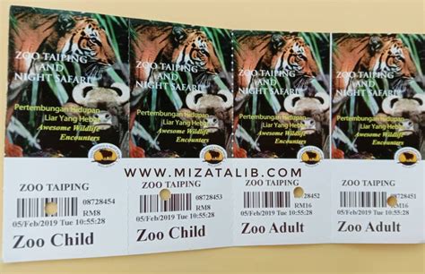 Zoo taiping & night safari tempat terbaik untuk menjalani latihan industri. Tips Masuk Zoo Taiping Murah - Miza Talib