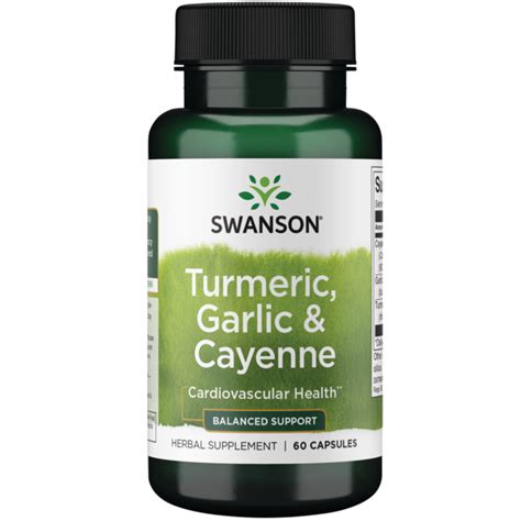 Swanson Full Spectrum Turmeric Garlic And Cayenne 60 Caps 87614115757 Ebay