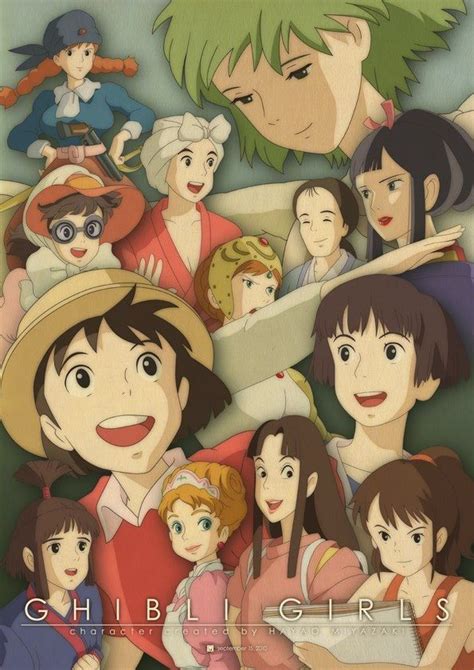 Ghibli Girls Studio Ghibli Characters Studio Ghibli Movies Studio