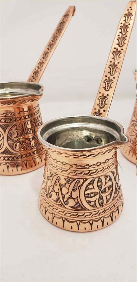 New Turkish Copper Coffee Maker Copper Cezve Turkish Cezve Etsy