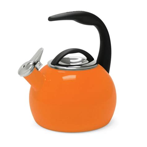Shop Chantal 40th Anniversary Orange 2 Quart Enamel On Steel Tea Kettle