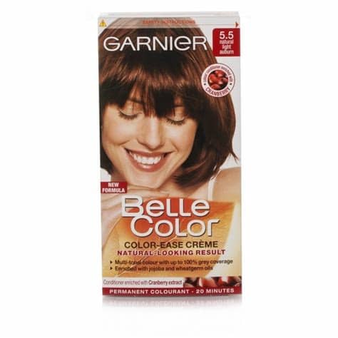 Get inspired by fabulous shades of auburn with copper, mahogany, russet, and reddish elements for stylish and chic hairstyles. Buy Garnier Belle Color Permanent 5.5 Light Natural Auburn