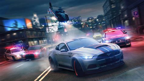 Need For Speed No Limits Video Games Night City Ford Mustang Gt