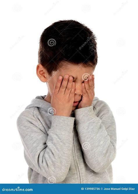 Sad Child Crying Stock Photo Image Of Mixed Isolated 139985736