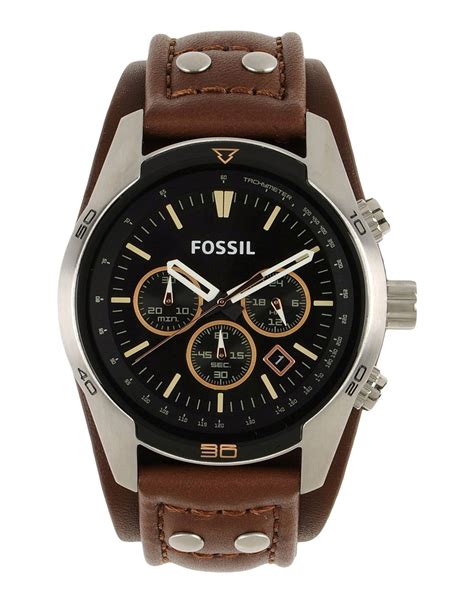 Fossil Wrist Watch In Black For Men Lyst