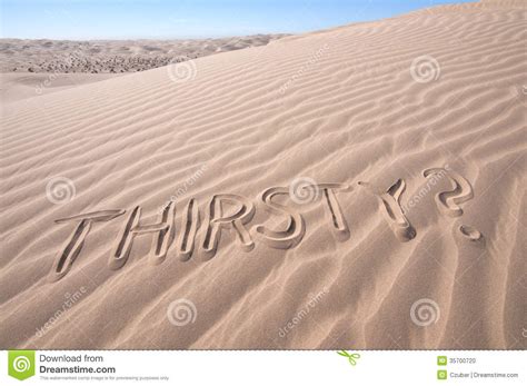 Where does the phrase just deserts come from? Thirst in desert stock photo. Image of horizontal, drawn ...