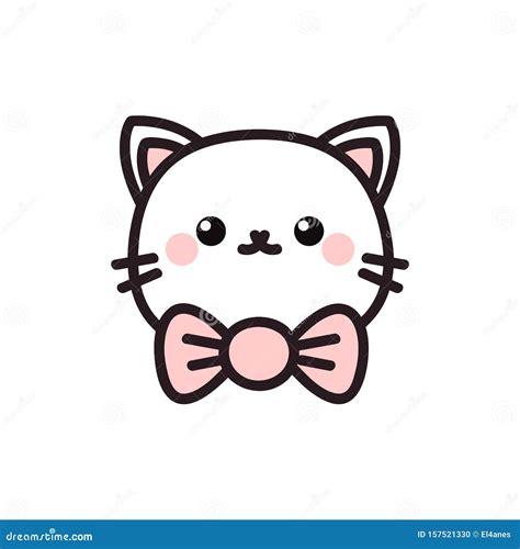 Cute Cartoon Cat Icon Stock Vector Illustration Of Icon 157521330