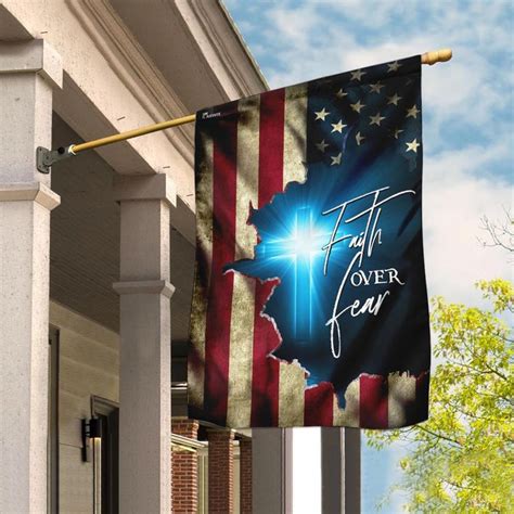 Faith Over Fear Flag Flagwix House Flags Printing Double Sided