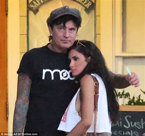 Tommy Lee 54 Kisses Former Vine Star Brittany Furlan 30 Daily Mail