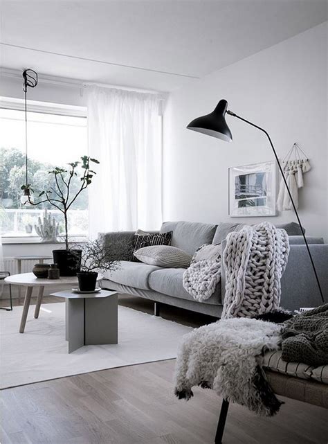 99 Beautiful White And Grey Living Room Interior Decoration For House